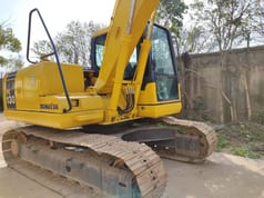 2016 Komatsu PC130-7 crawler excavator, rear three-quarter view