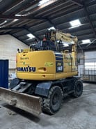 2018 Komatsu PW148-11 wheel excavator, rear three-quarter view