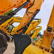2024 Hyundai crawler excavator boom and arm detail