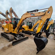 2016 Caterpillar 306E crawler excavator, front three-quarter view 2016 Caterpillar 306E crawler excavator, front three-quarter view