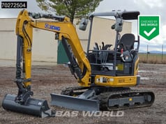 2023 XCMG XE27E mini excavator, front three-quarter view
