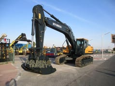 2023 Hyundai HX360L crawler excavator, front three-quarter view 2023 Hyundai HX360L crawler excavator, front three-quarter view