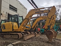 2012 Komatsu PC56-7 mini excavator, side view