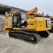 2015 Caterpillar 320DL crawler excavator, rear three-quarter view 2015 Caterpillar 320DL crawler excavator, rear three-quarter view