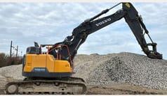 2019 Volvo ECR235EL crawler excavator side view
