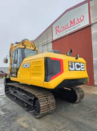 2018 JCB 220X LC crawler excavator, rear three-quarter view