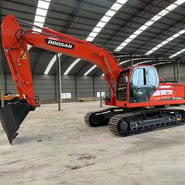 2020 Doosan DX225LC-9C crawler excavator, side profile view