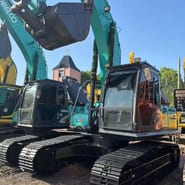 2023 Kobelco SK200D crawler excavator, front three-quarter view 2023 Kobelco SK200D crawler excavator, front three-quarter view