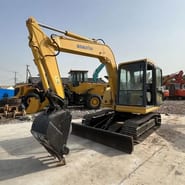 2016 Komatsu PC60-7 crawler excavator, front three-quarter view