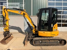 2021 Caterpillar 304E2 mini excavator side view
