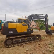 2021 Volvo EC140DLC mini excavator, side view