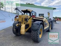 2016 Caterpillar TH 407C telehandler, rear three-quarter view