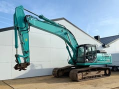 2015 Kobelco SK350LC-9 crawler excavator side view