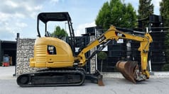 2018 Caterpillar 303E mini excavator, side view