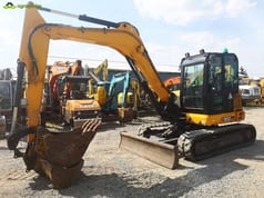 2016 JCB 100C-1 mini excavator, side view