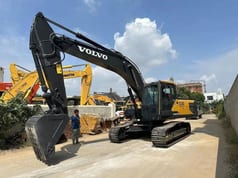 2024 Volvo EC240D crawler excavator, front three-quarter view