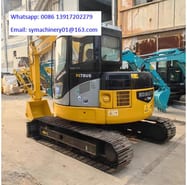 2019 Komatsu PC78US-6N0 mini excavator, rear three-quarter view