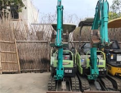 2023 Yanmar VIO15 mini excavator, rear view 2023 Yanmar VIO15 mini excavator, rear view