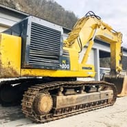 2019 Komatsu PC800 crawler excavator, rear three-quarter view