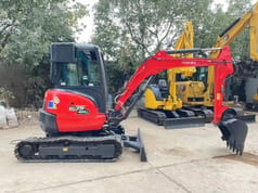 2022 Kubota U35 mini excavator side view 2022 Kubota U35 mini excavator side view