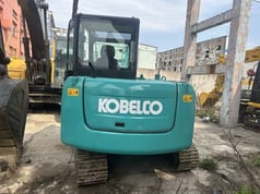 Kobelco SK60 mini excavator, rear view Kobelco SK60 mini excavator, rear view