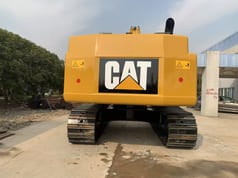 2023 Caterpillar 345D crawler excavator, rear view