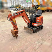 Hitachi ZX8U-2 mini excavator, front three-quarter view