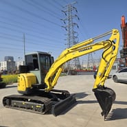 2023 Yanmar VIO55 mini excavator, side profile view 2023 Yanmar VIO55 mini excavator, side profile view