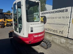 2007 Takeuchi TB138 FR mini excavator rear view