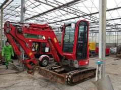 2017 Yanmar VIO25-6 mini excavator, side view