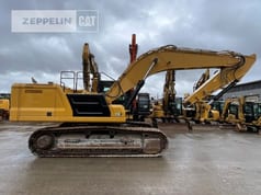 2021 Caterpillar 336-07C crawler excavator, side view