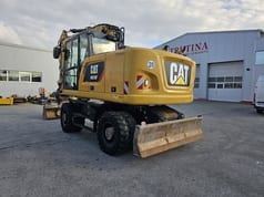 2016 Caterpillar M318F wheel excavator, rear three-quarter view