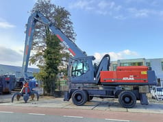 2019 Atlas 350MH material handler, side view