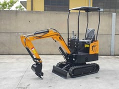 2026 JPC HT-12 mini excavator, front three-quarter view 2026 JPC HT-12 mini excavator, front three-quarter view
