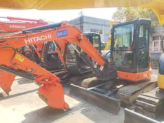 2023 Hitachi ZX55USR-5A mini excavator, side view 2023 Hitachi ZX55USR-5A mini excavator, side view