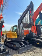 2022 Volvo EC60C mini excavator, side view