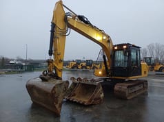 2019 Caterpillar 313F GC crawler excavator, side profile view 2019 Caterpillar 313F GC crawler excavator, side profile view