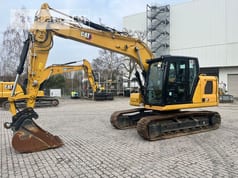 2022 Caterpillar 313-07A crawler excavator, side profile view 2022 Caterpillar 313-07A crawler excavator, side profile view