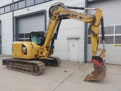2017 Caterpillar 308E2CR crawler excavator side view
