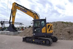 XCMG XE155ECR crawler excavator, side view XCMG XE155ECR crawler excavator, side view