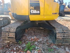 2023 Komatsu PC138US crawler excavator rear view