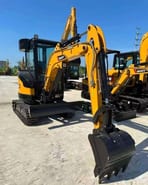 2025 Sany SY26 mini excavator, front three-quarter view 2025 Sany SY26 mini excavator, front three-quarter view