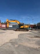 2019 Hyundai HX380 crawler excavator, side view