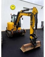 2013 Caterpillar 305.5E mini excavator, front three-quarter view