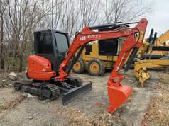 2023 Kubota U35 mini excavator, side profile view 2023 Kubota U35 mini excavator, side profile view