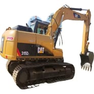 2020 Caterpillar 315D2 crawler excavator, rear three-quarter view 2020 Caterpillar 315D2 crawler excavator, rear three-quarter view
