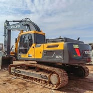 Volvo EC290 crawler excavator, rear three-quarter view Volvo EC290 crawler excavator, rear three-quarter view