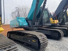 2023 Kobelco SK350-8 crawler excavator side view