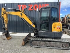 2015 Bobcat E50 mini excavator, side view