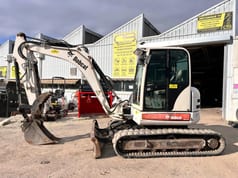 2007 Bobcat 442B crawler excavator, side view